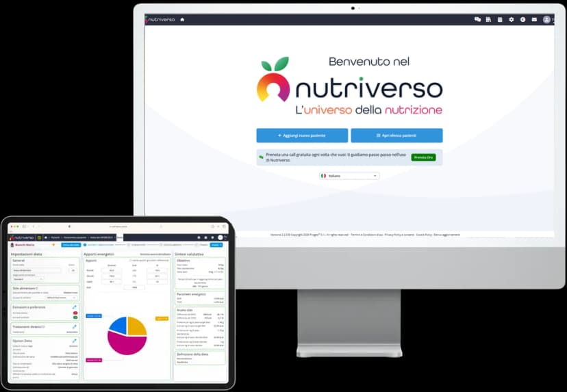 Il Software in Cloud per Nutrizionisti